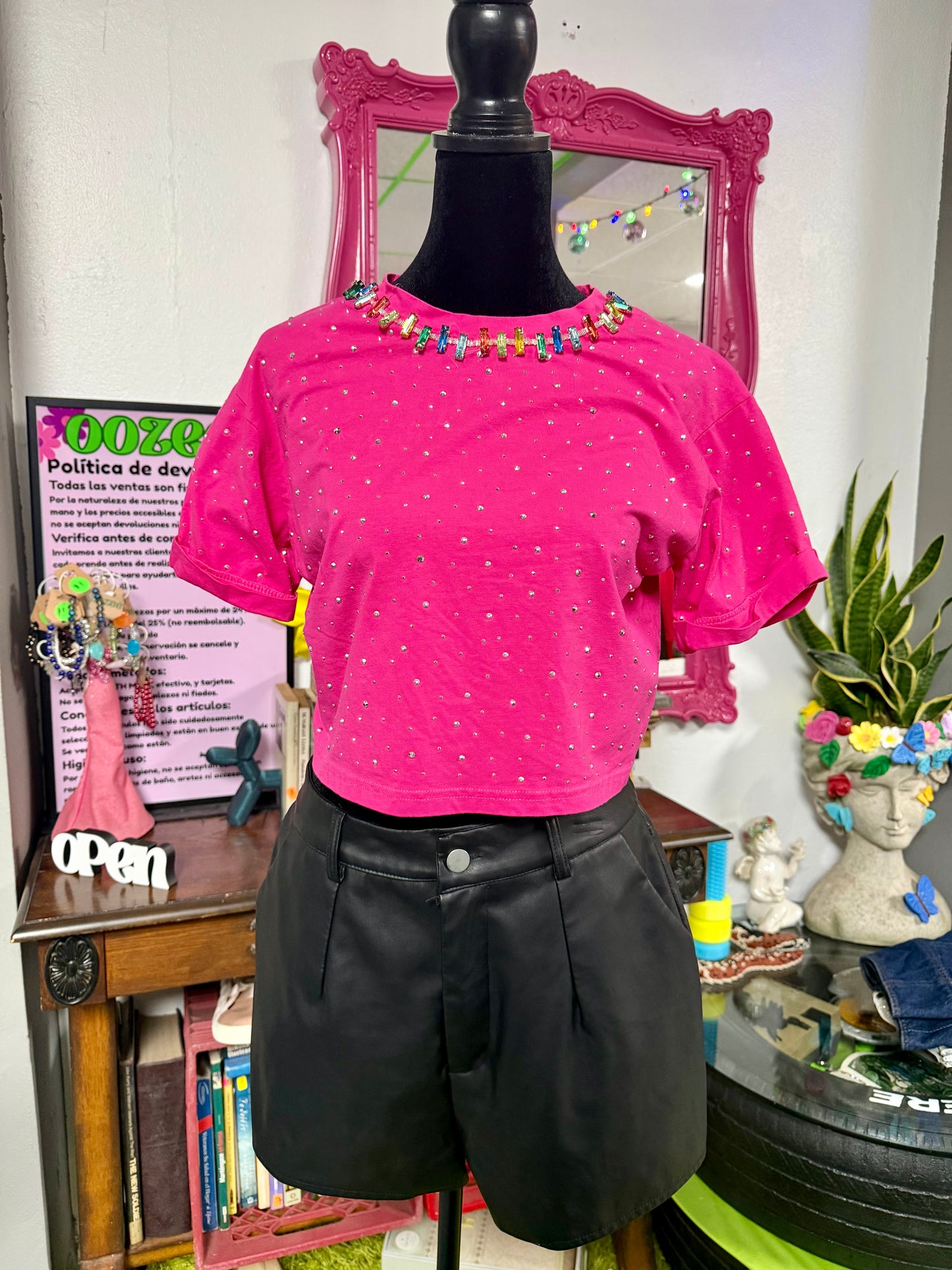 Faux Leather Short