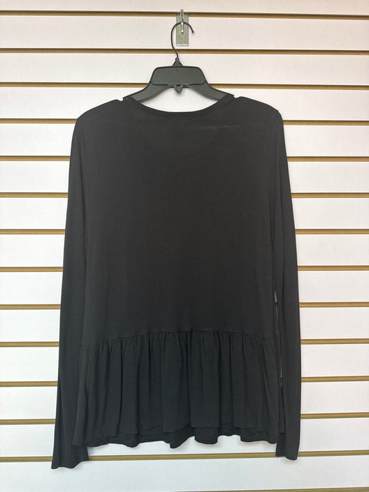 Blusa Negra Bolera Manga Larga