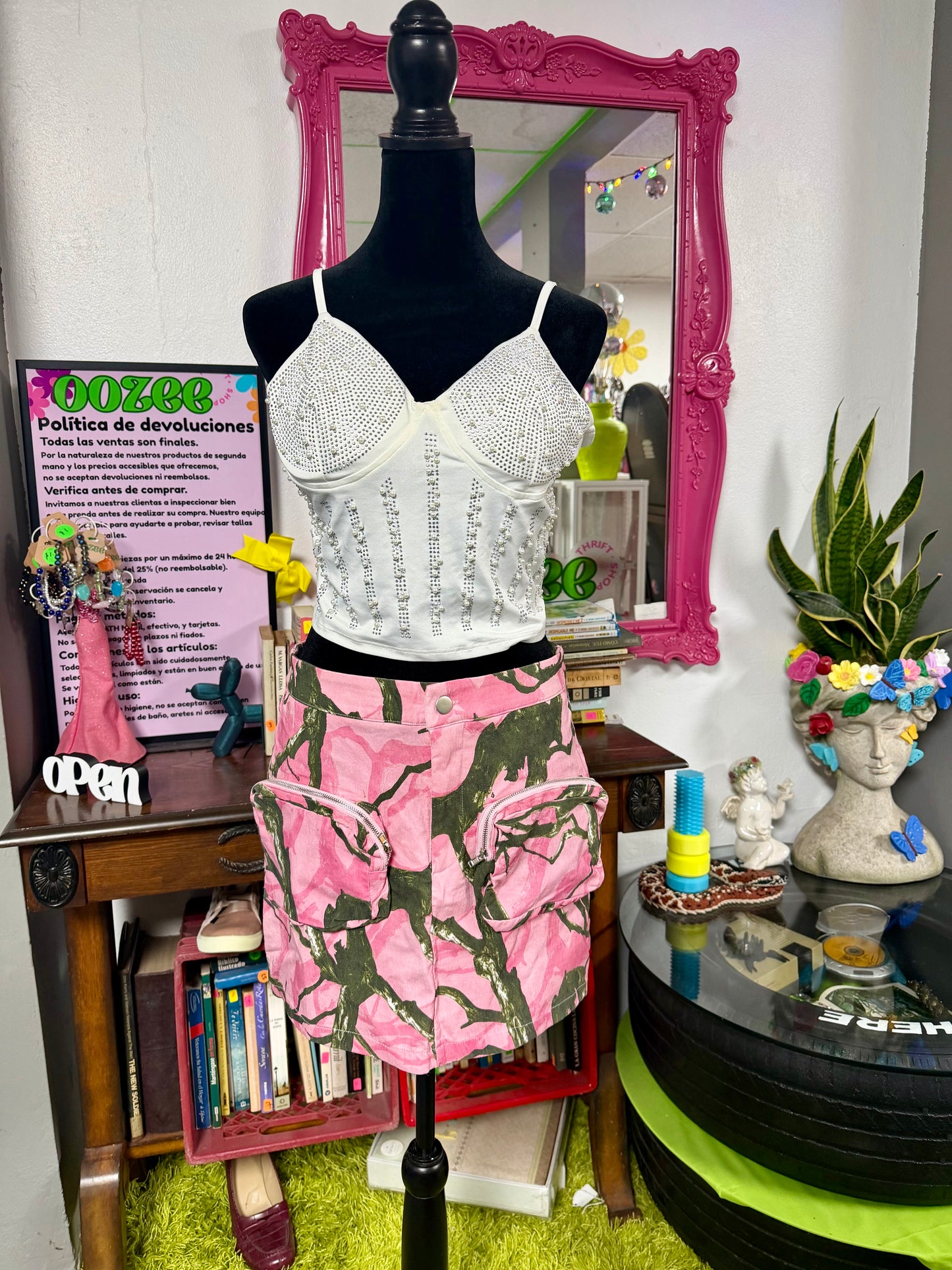 Falda Cargo Pink Camo
