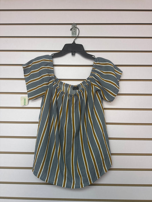 Blusa Gris Blanco y Marro