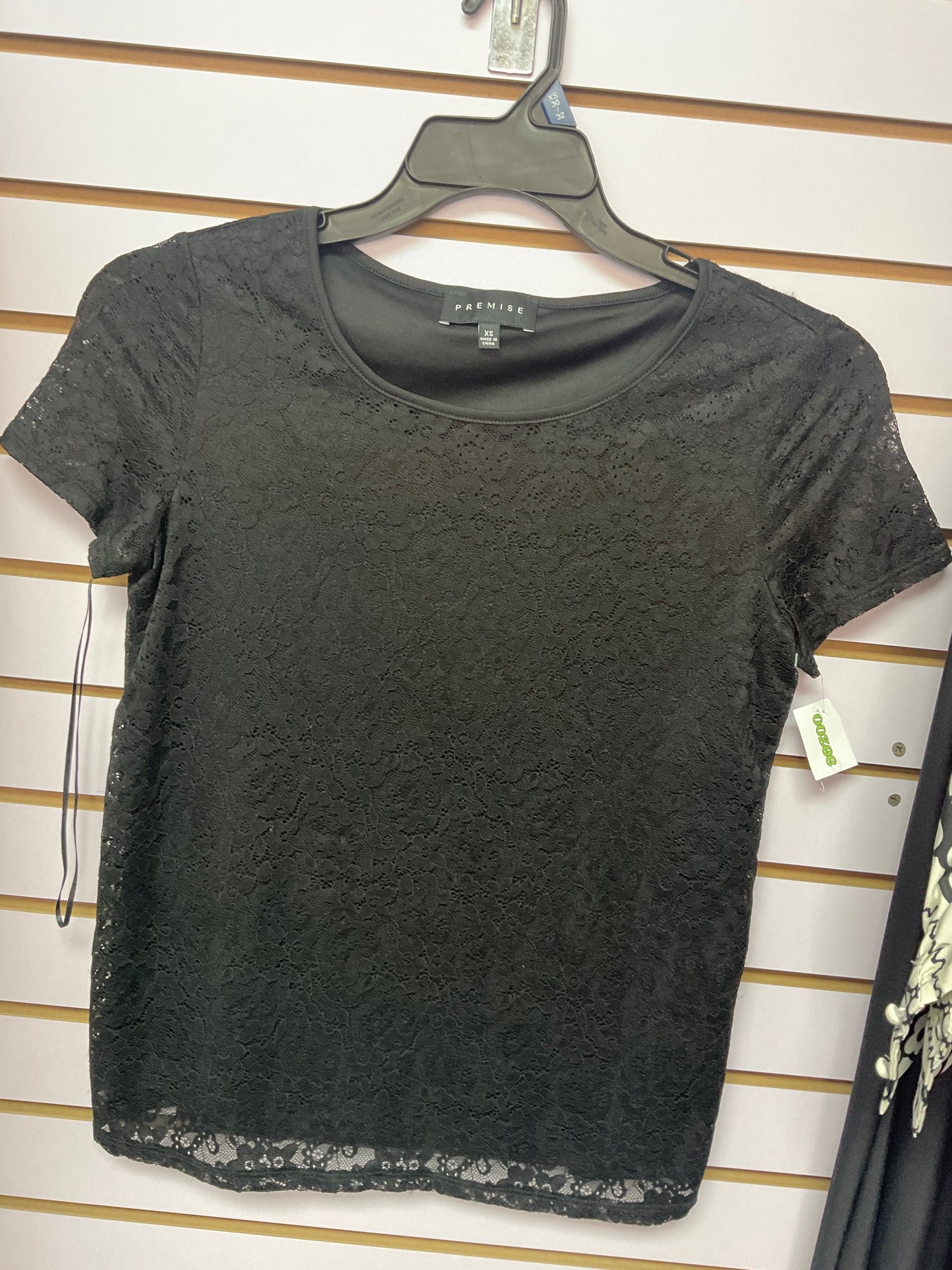 Camisa negra encaje