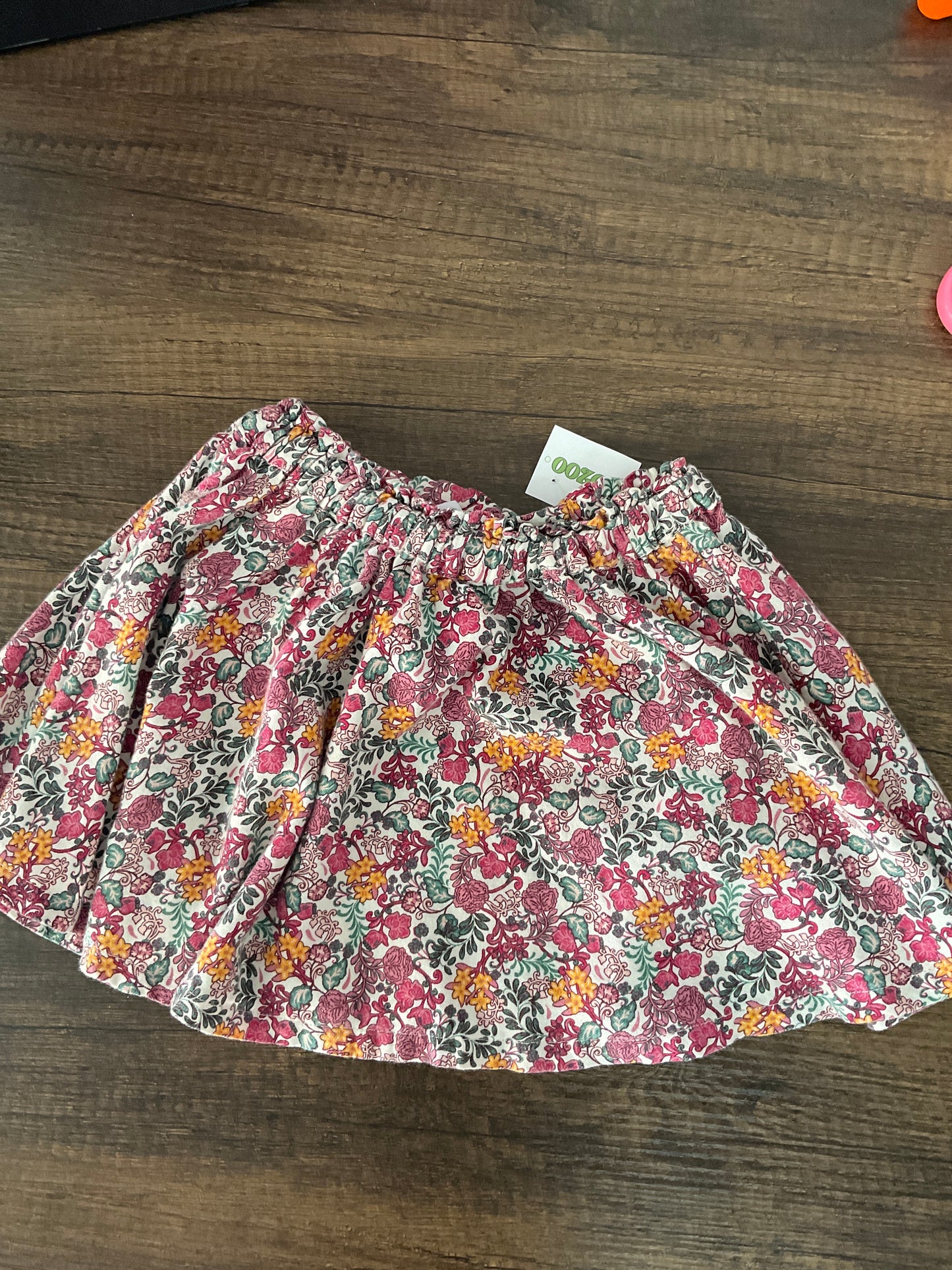Falda de flores