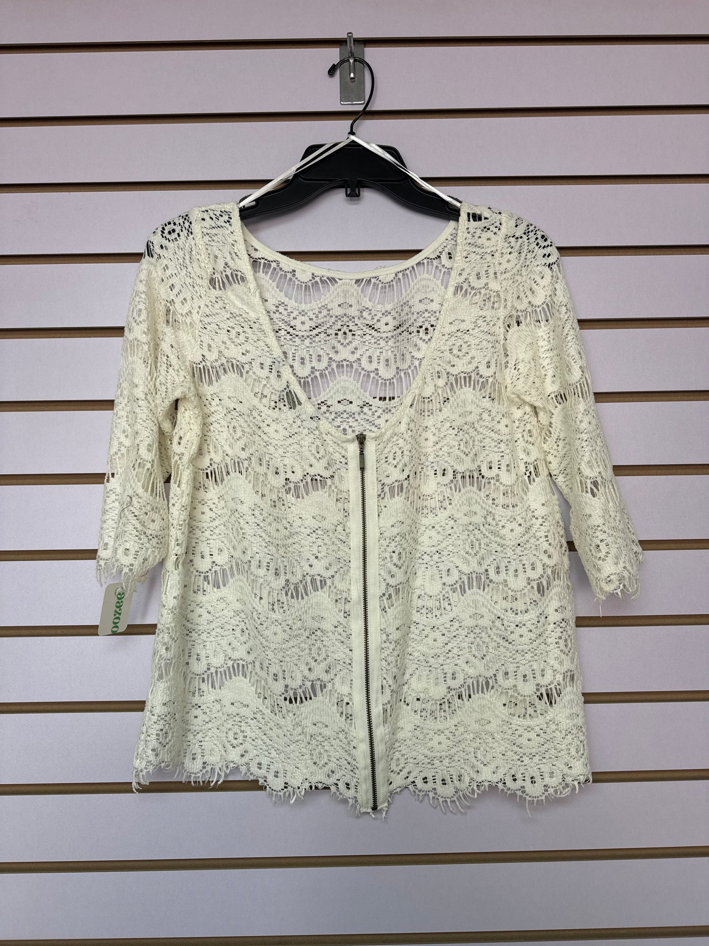 Blusa Crema Encajes