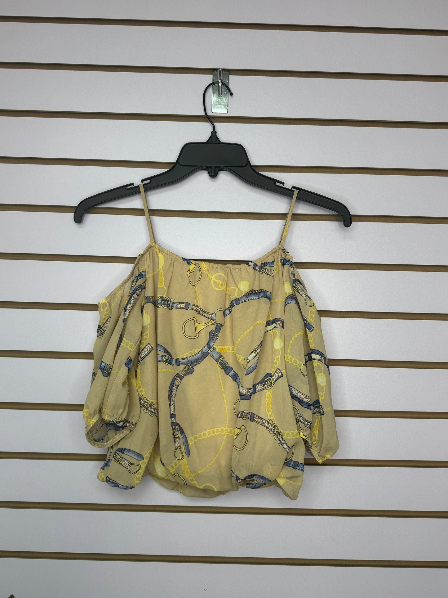 Blusa Crema Print de Cadenas
