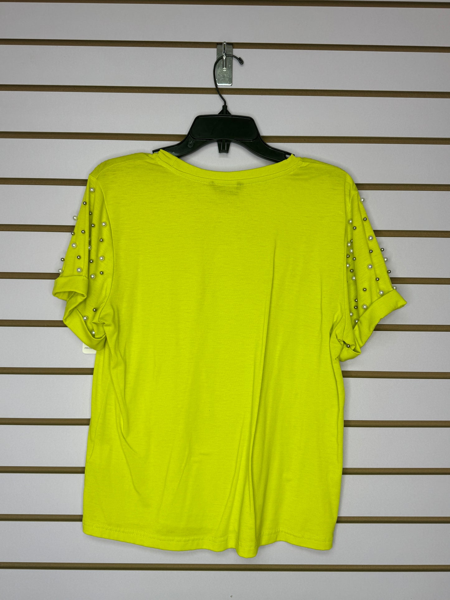 T-Shirt Verde con Perlas