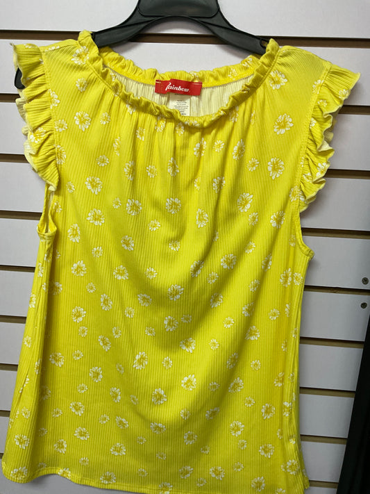 Blusa amarilla de flores