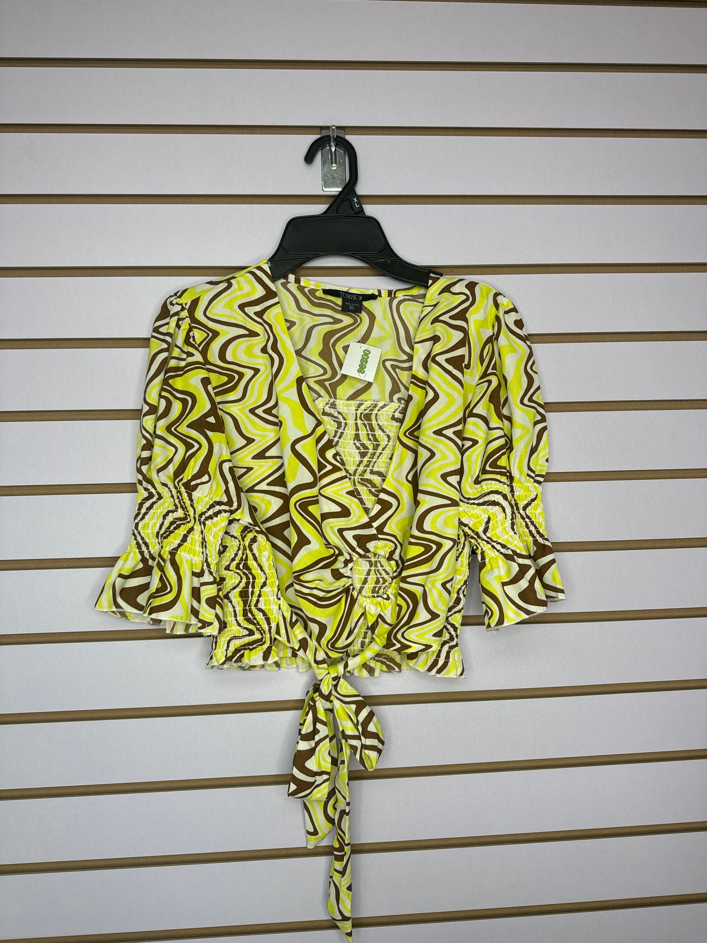 Blusa Printed Verde y Marrón