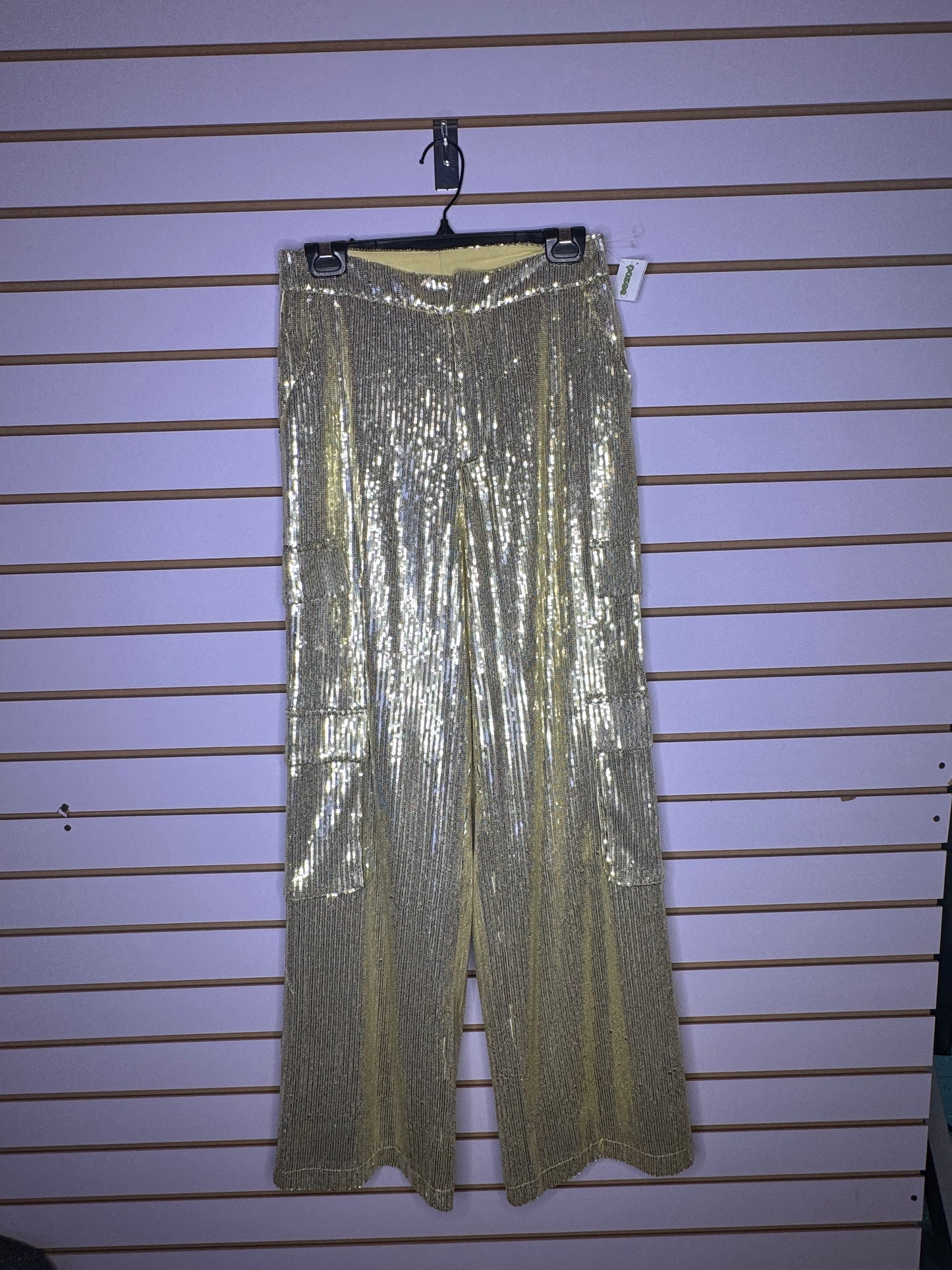 Pantalon Brillo Oro