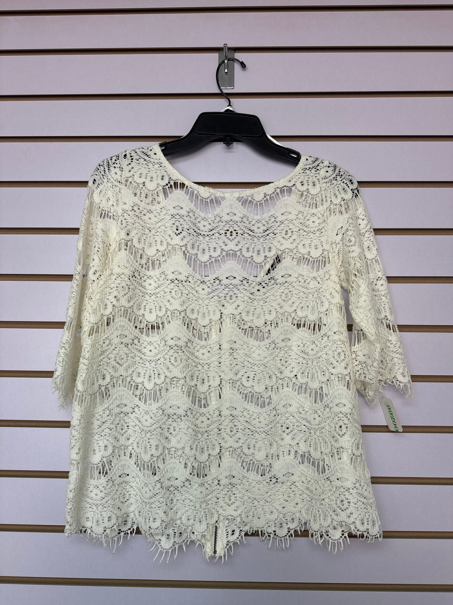 Blusa Crema Encajes