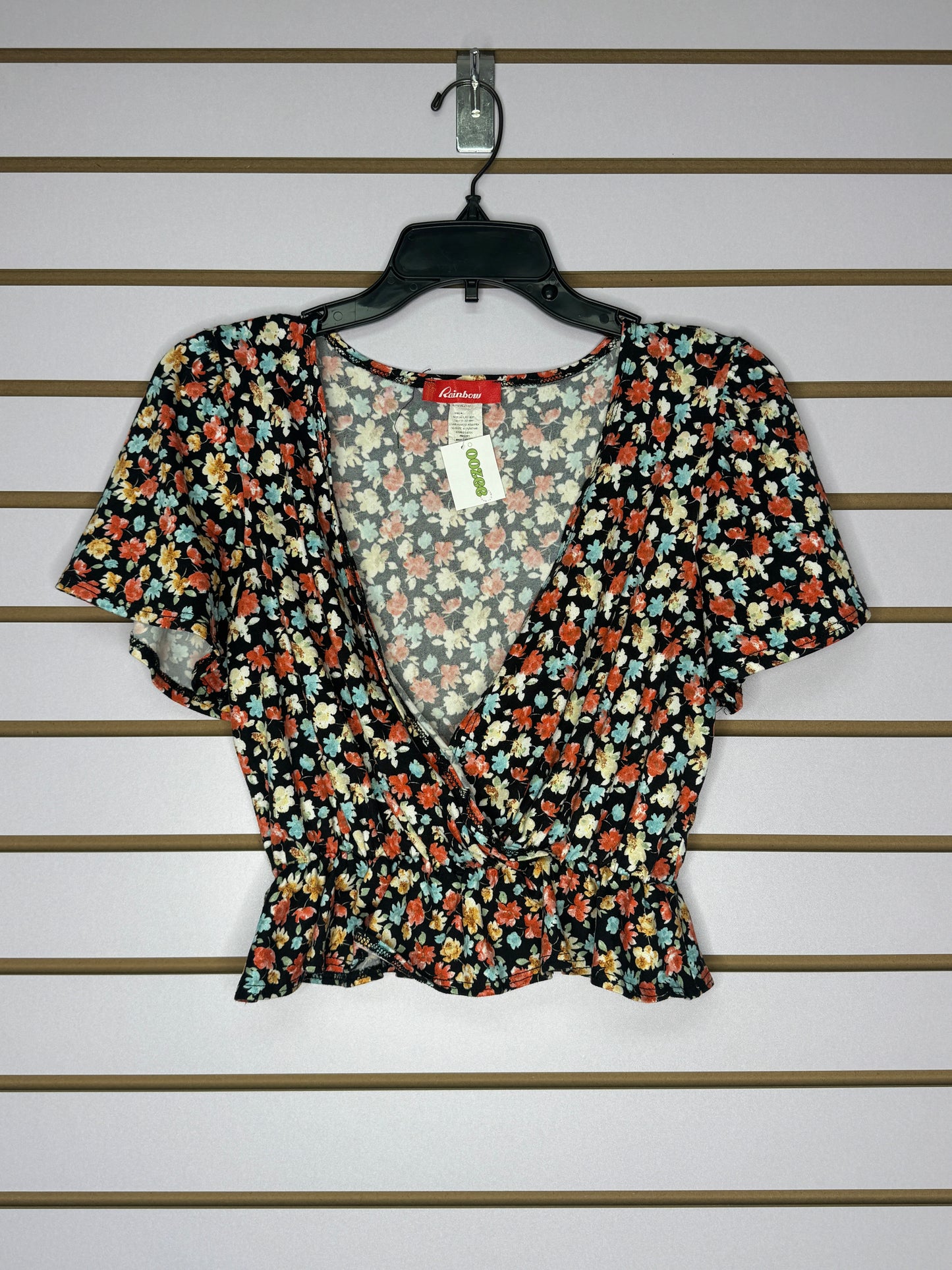 Blusa Floreada Frente Cruzado