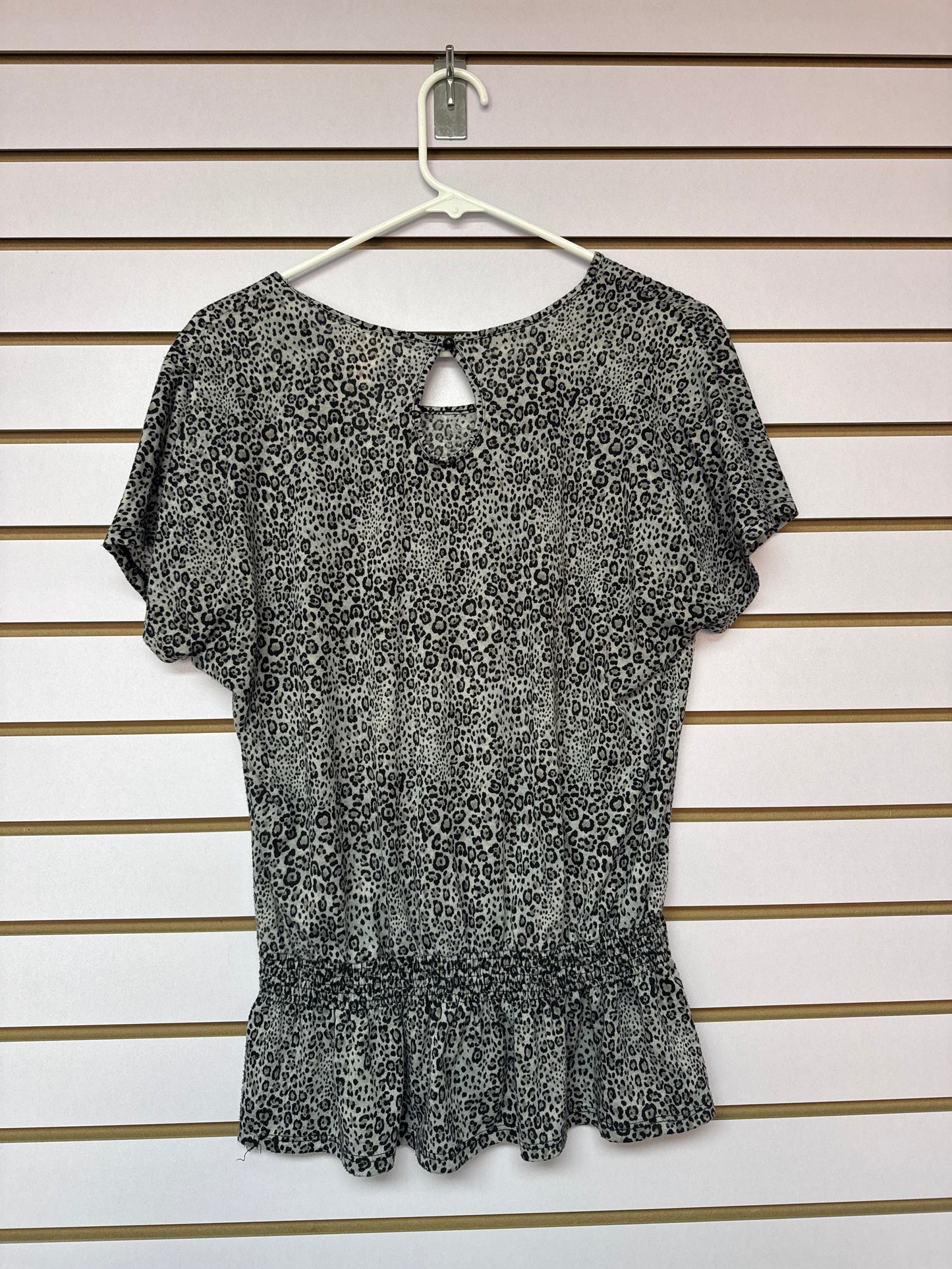 Blusa Animal Print Blanca y Negra