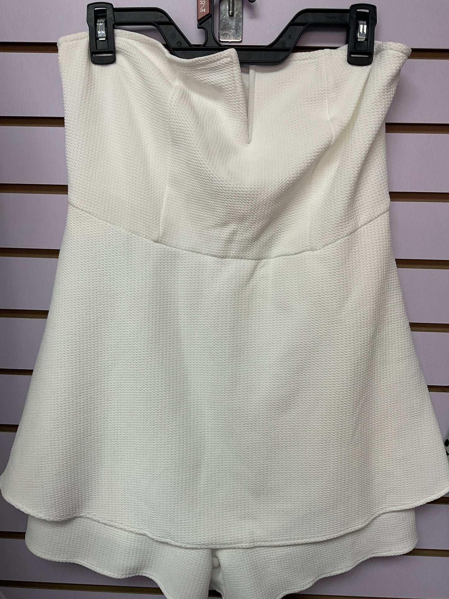 Mameluco pantalón corto  blanco strapples