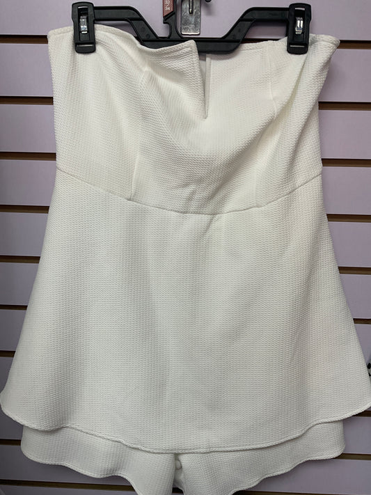 Mameluco pantalón corto  blanco strapples