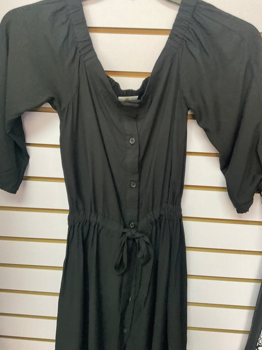 Traje negro manga larga