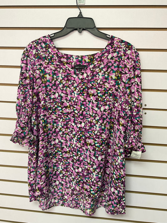 Blusa flores lila