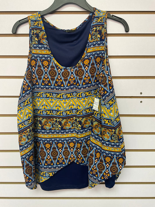 Blusa azul printed