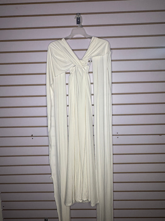 Traje blanco largo