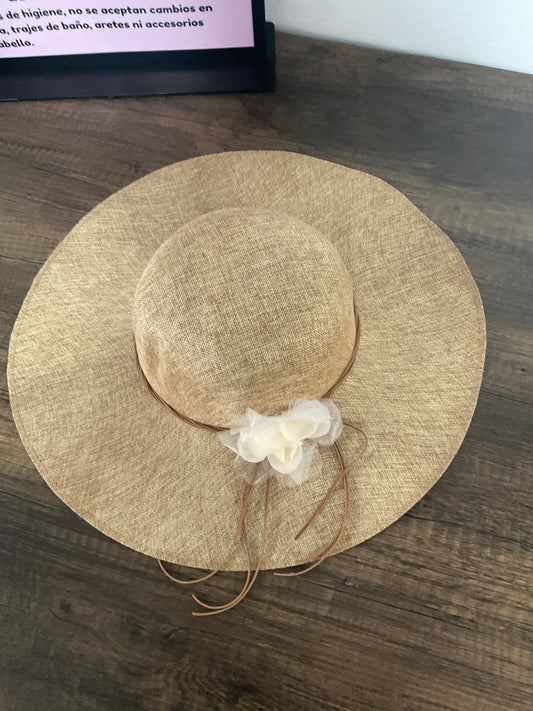 Sombrero Pamela crema