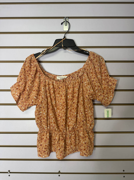 Blusa Naranja con Flores