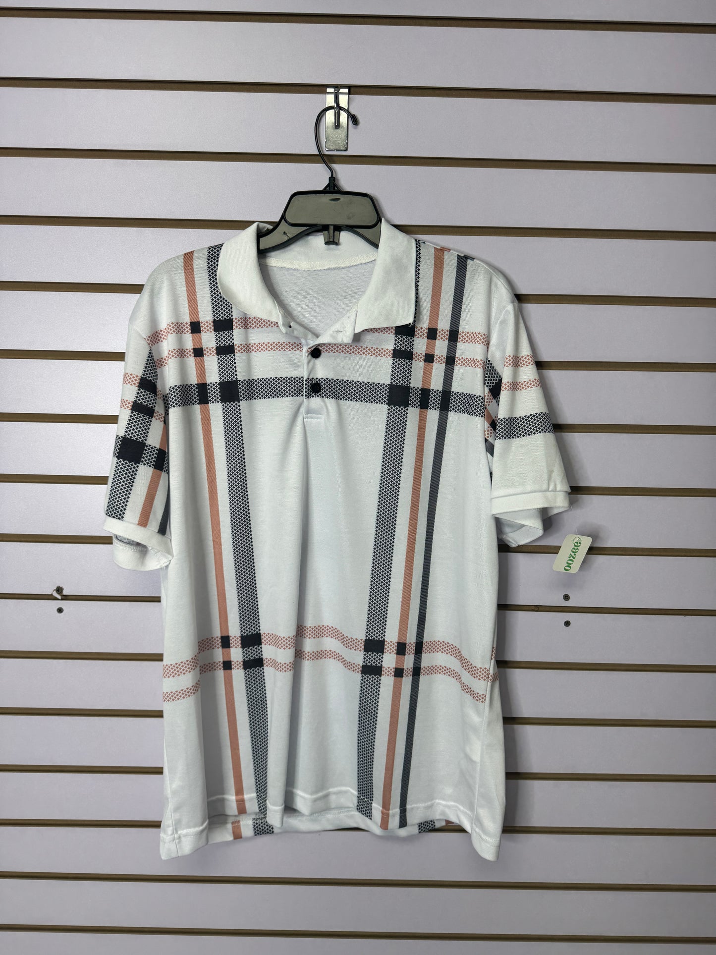 Polo Blanca Cuadros
