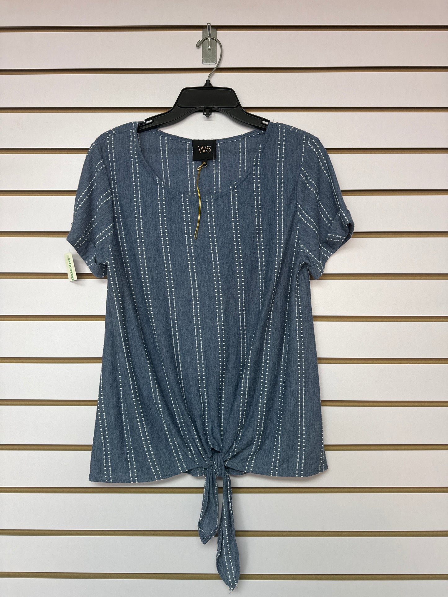 Blusa Azul y Blanca