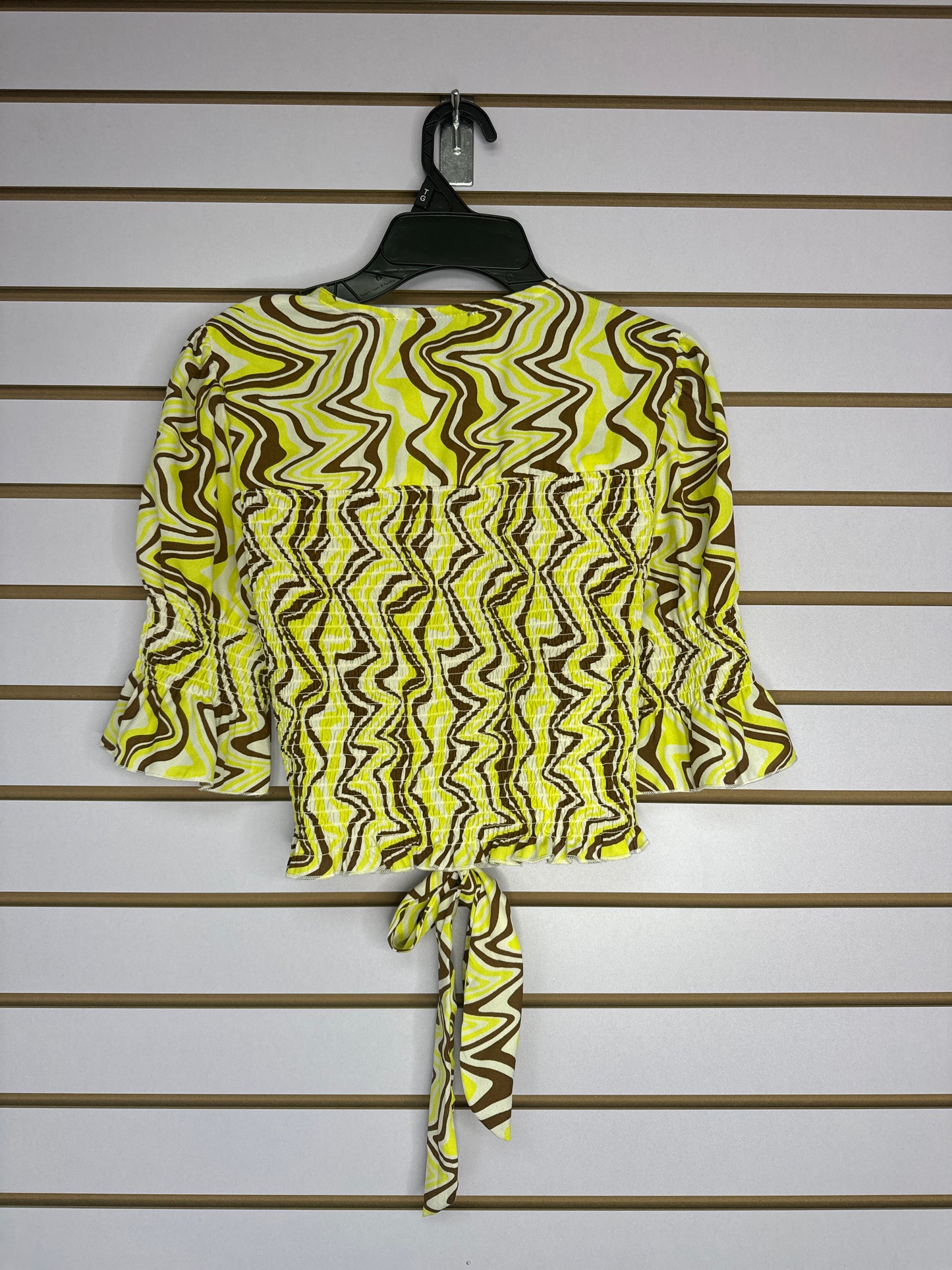 Blusa Printed Verde y Marrón