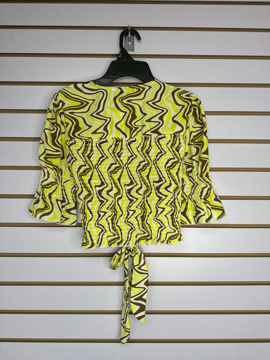 Blusa Printed Verde y Marrón