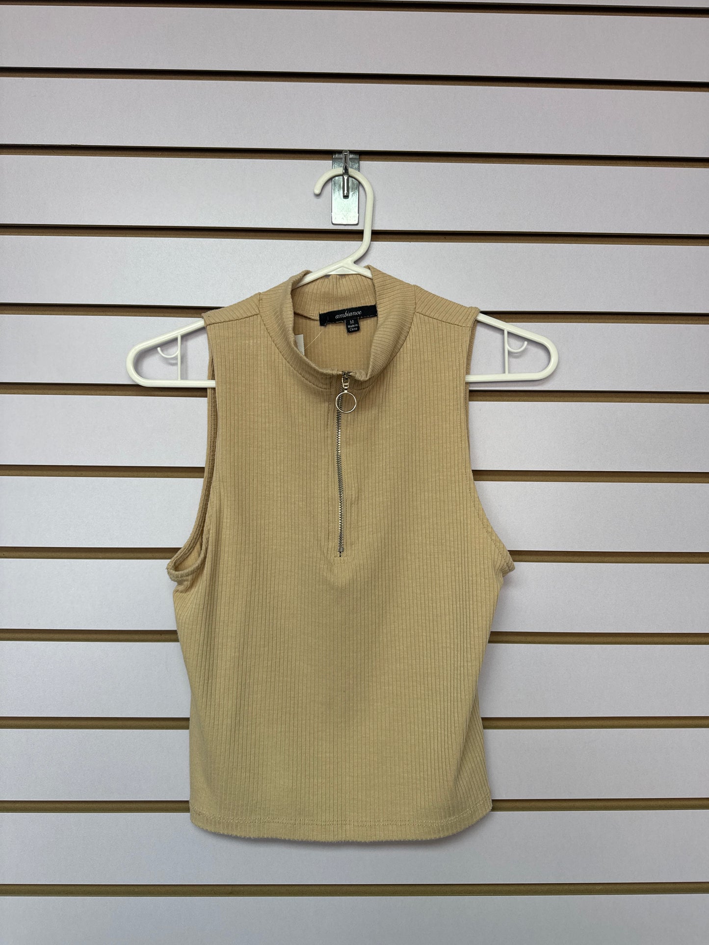 Blusa Crema Sin Mangas