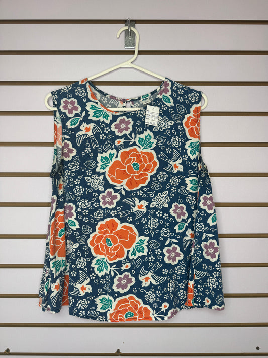Blusa Azul con Flores