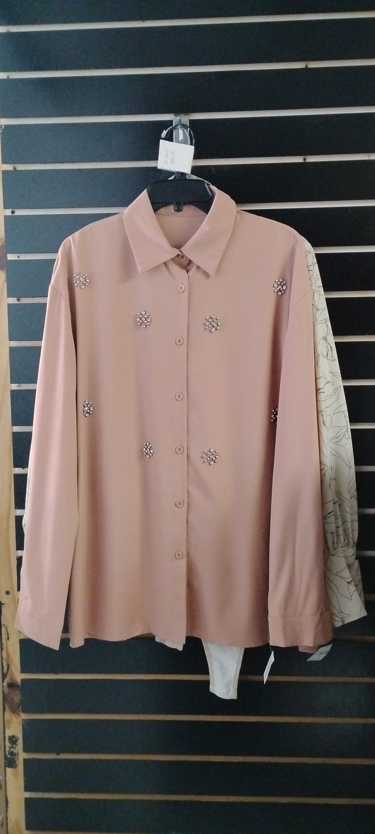 Blusa Marrón Manga Larga